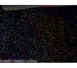 Hotfix Bügelfolie Hologramm schwarz  10cm x 15cm